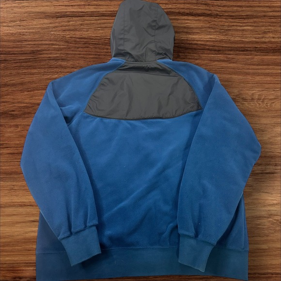 Nike Fleece Hoodie‎ Full Zip Jacket Blue Gray Pullover Sweatshirt Mens Size M - Picture 7 of 7